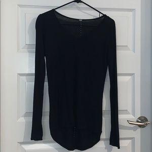 Black knit Lululemon SZ 4 sweater